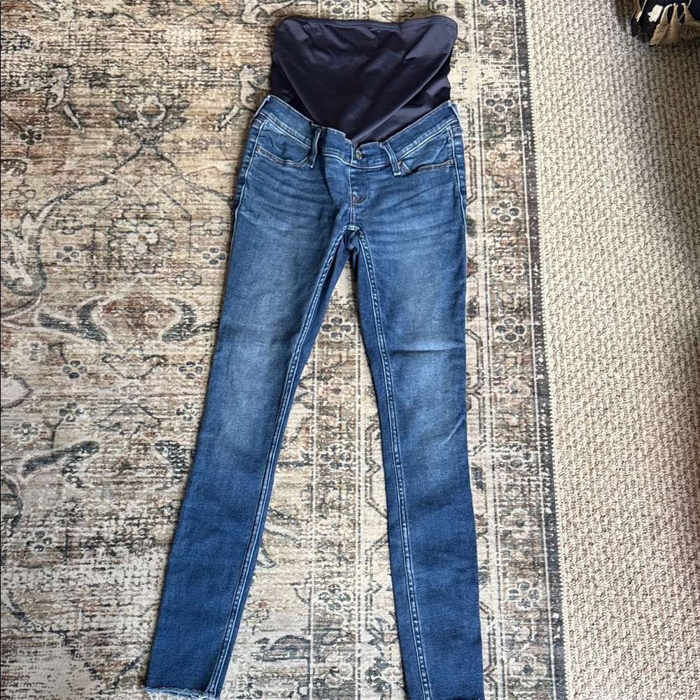 Abercrombie & Fitch Women's Maternity Blue Jean Leggings